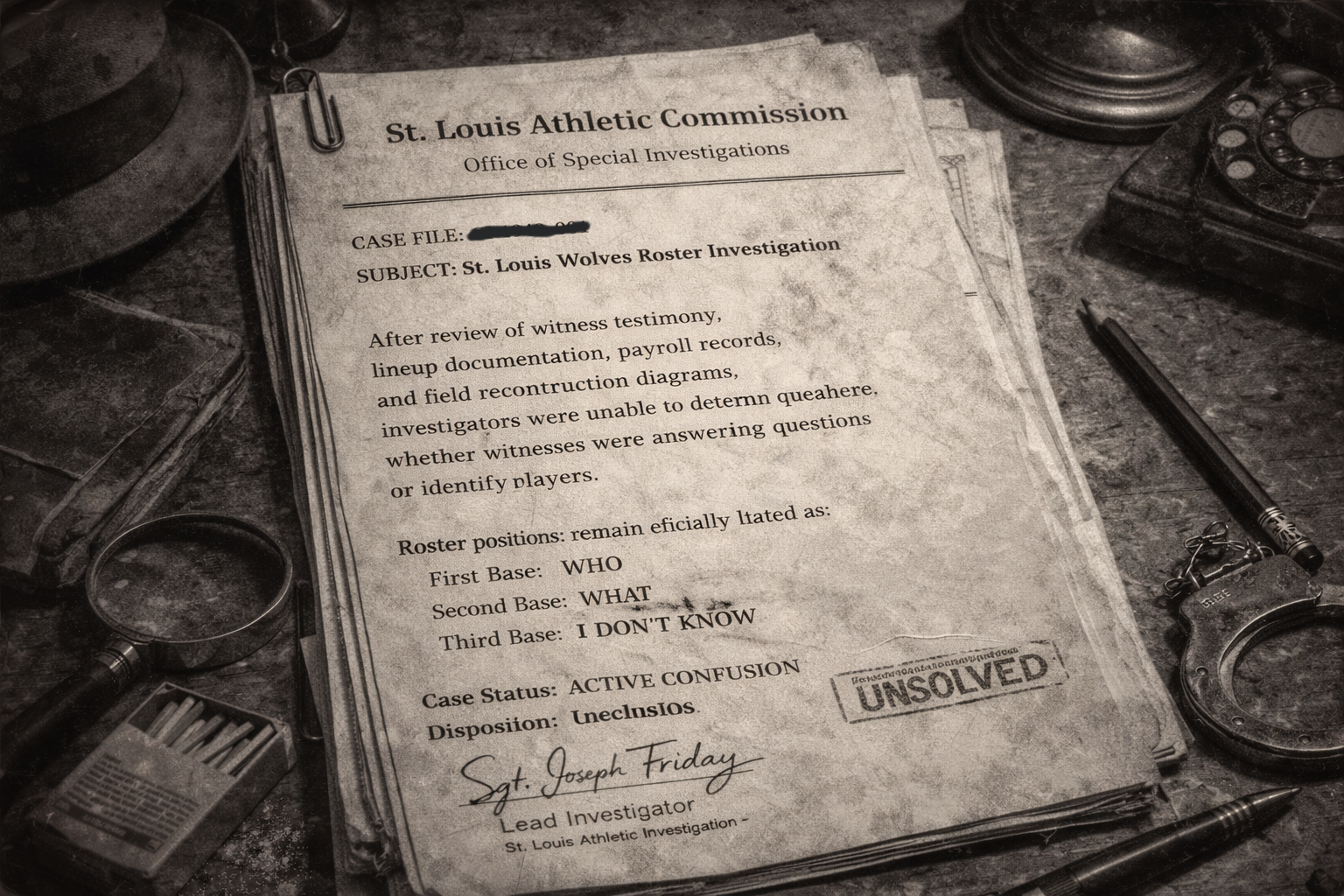 St. Louis PD roster report